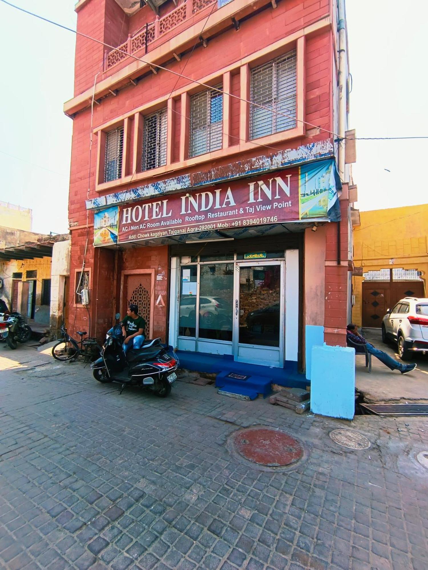 Hotel India Inn Walking Distance From Taj Mahal-- Rooftop Taj Mahal View Agra  Eksteriør billede